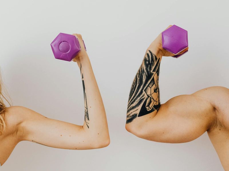 A sequence of movements showing a man transitioning between two bodyweight exercises.
